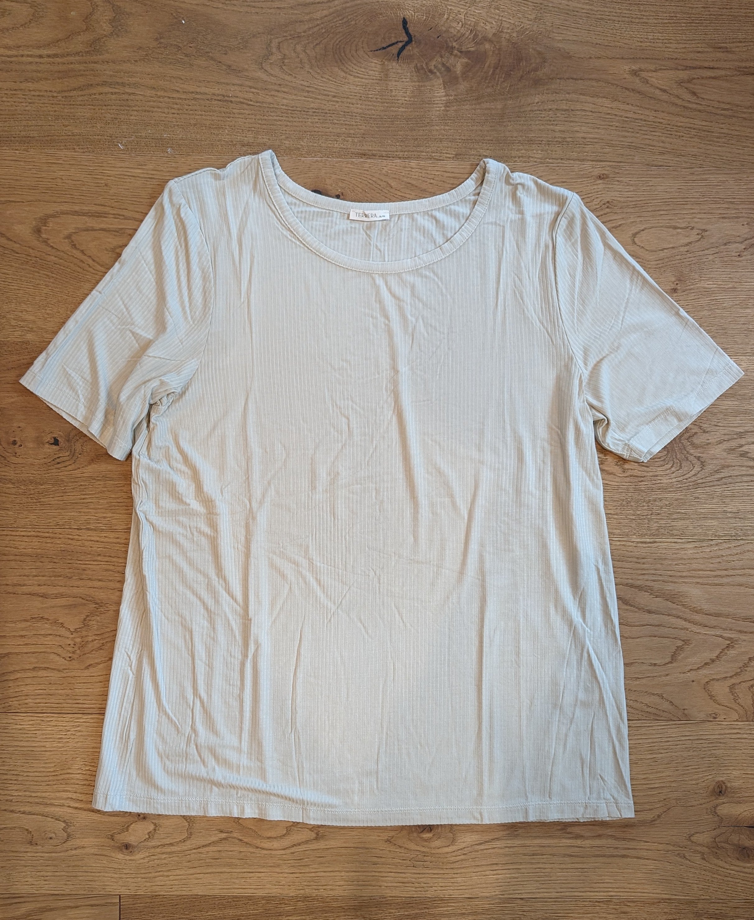 The Layering Bamboo Tee- Elbow length sleeve (Stone)